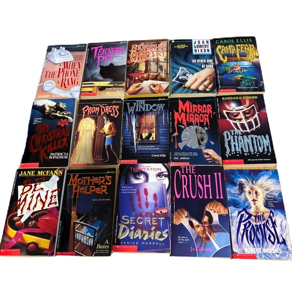 Vintage Horror & Thriller Young Adult Book Bundle Lot 90s Scholastic Windsor